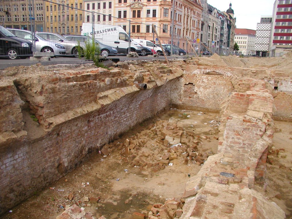 Grabungen in Leipzigs Innenstadt